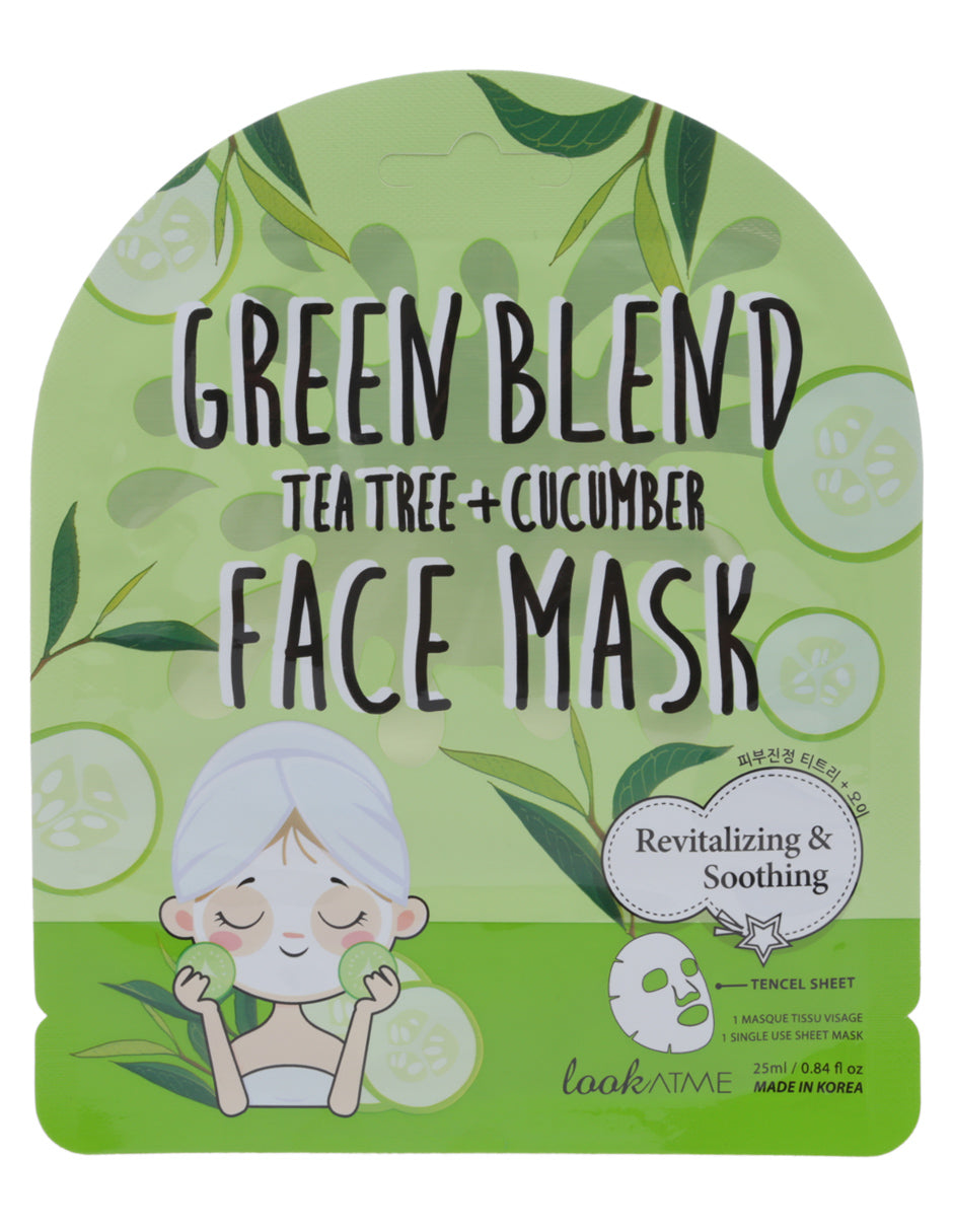 Mascarilla de mezcla verde de Look at me