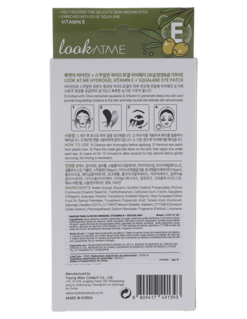 Parches para ojos con vitamina E de Look at Me