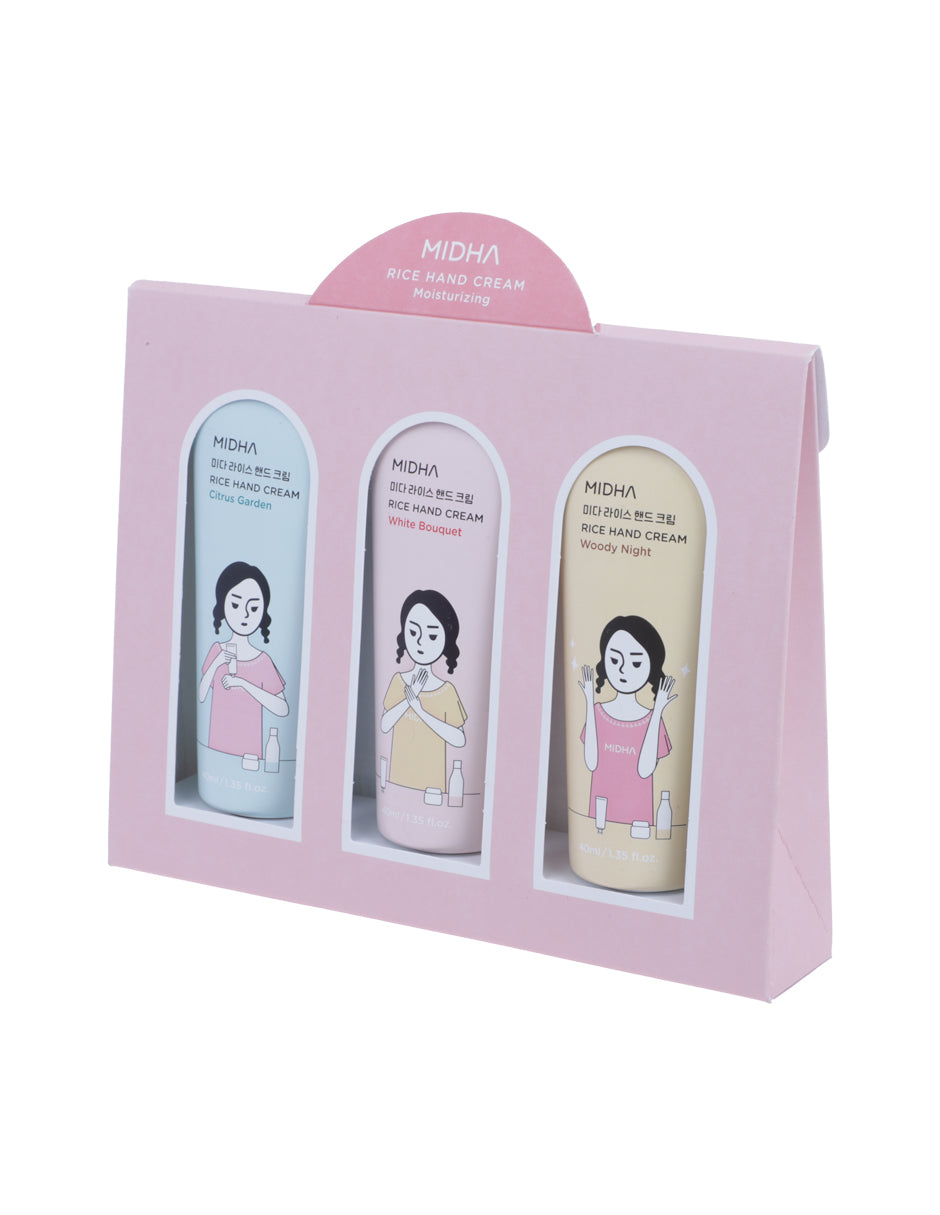 Crema de manos a base de arroz de Midha