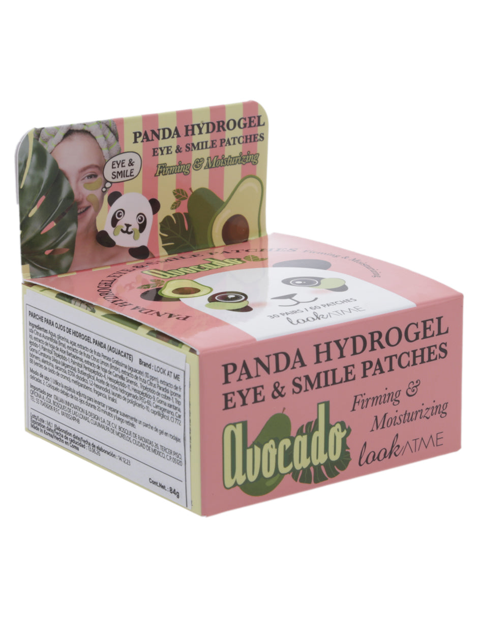 Parches para ojos de panda con aguacate de Look at me