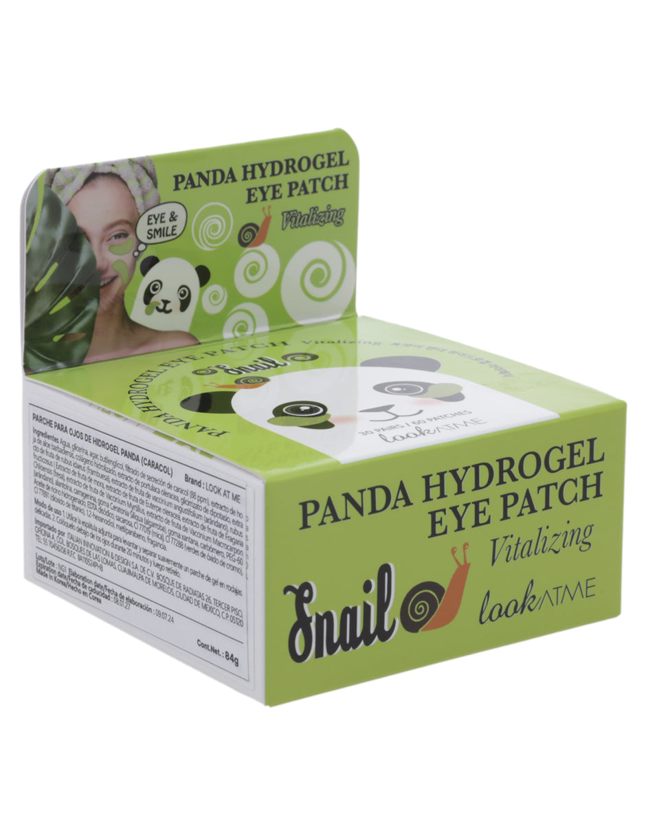 Parches para ojos de panda con caracol de Look at me