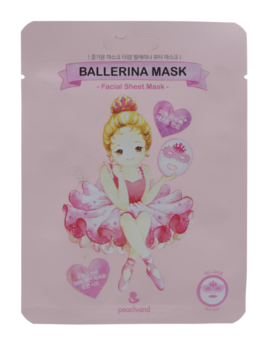 Peach and Mascarilla facial Bailarina 1 Pieza