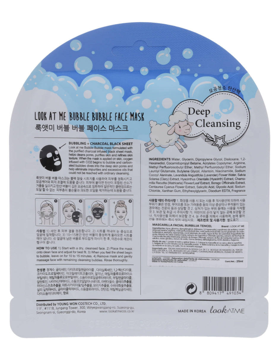 Mascarilla de burbujas de Look at me