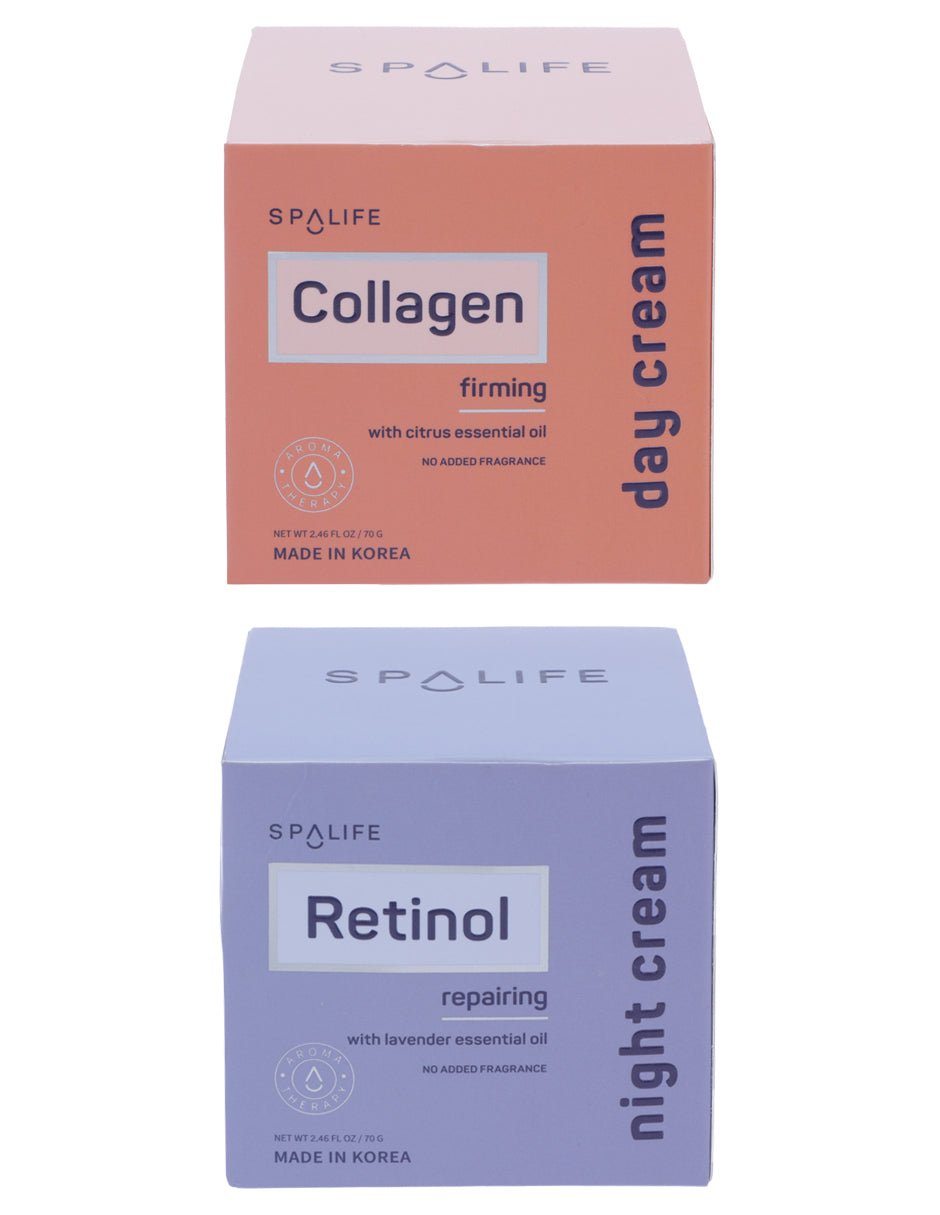 COLLAGEN DAY CREAM and RETINOL NIGHT CREAM