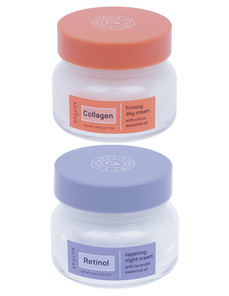 COLLAGEN DAY CREAM and RETINOL NIGHT CREAM