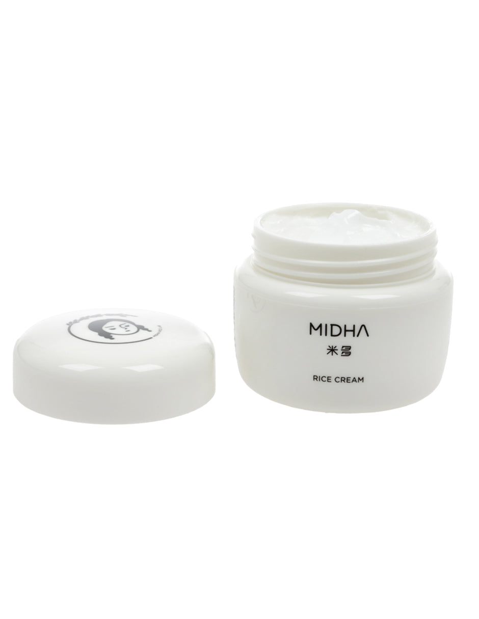 Crema facial a base de arroz de Midha