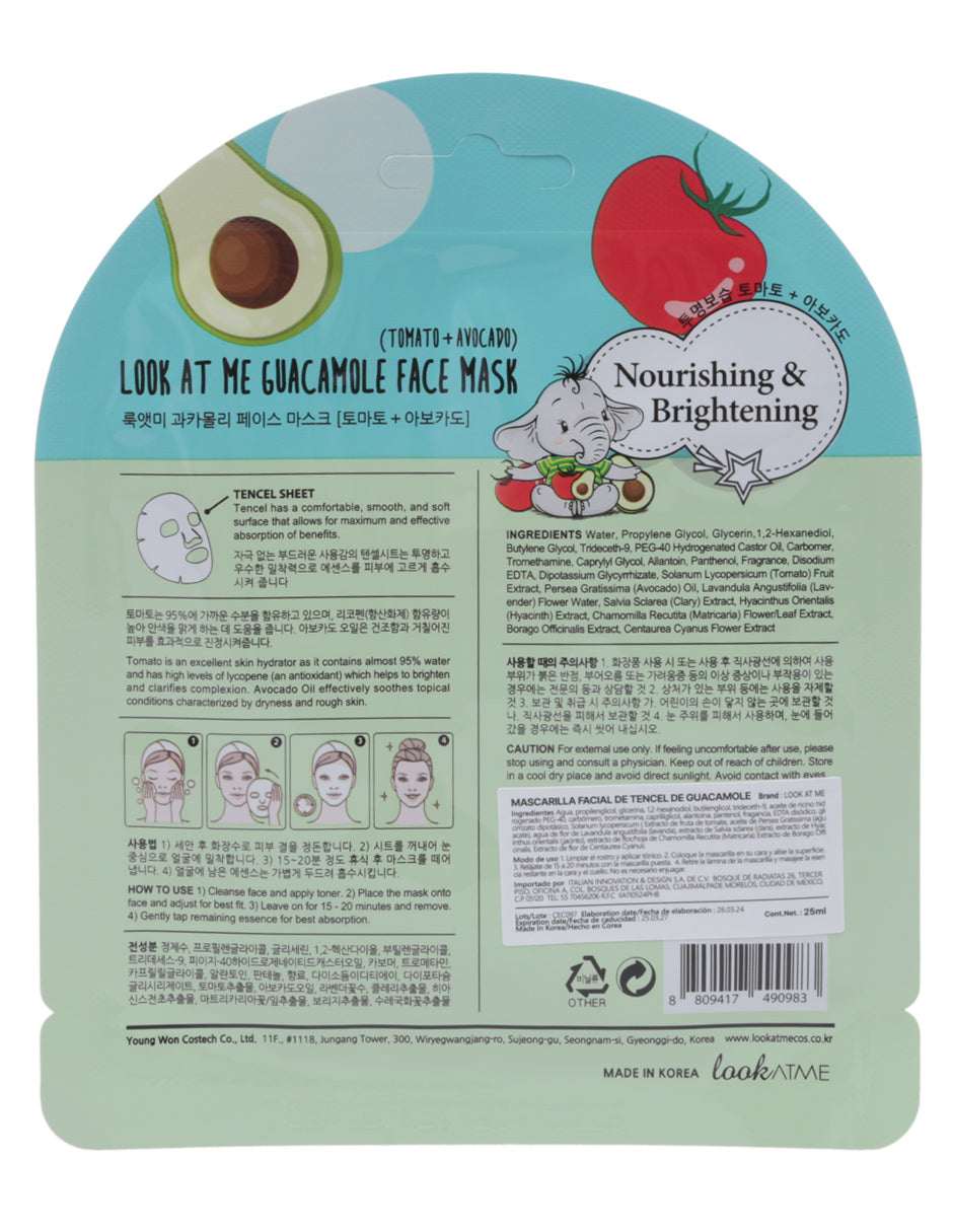 Mascarilla de aguacate de Look at me