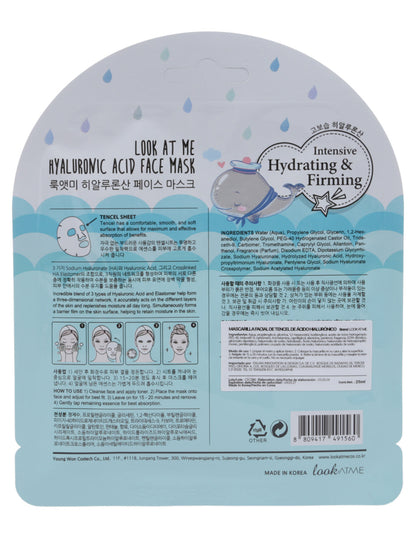 Mascarilla con acido hialuronico de Look at me