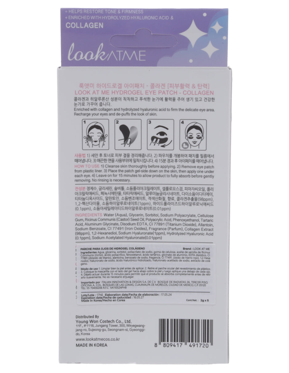 Parches para ojos con colágeno de Look at me