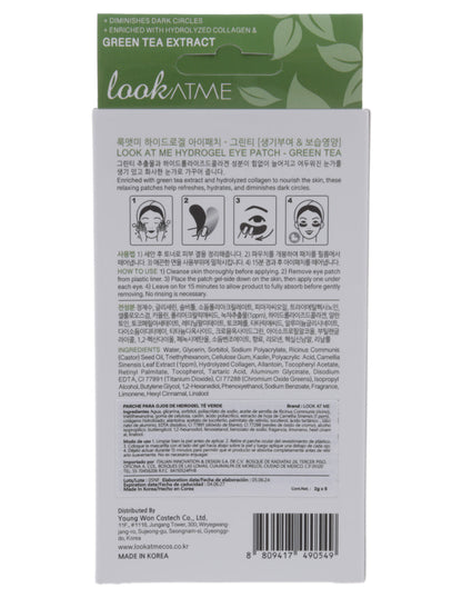 Parches para ojos con te verde de Look at me