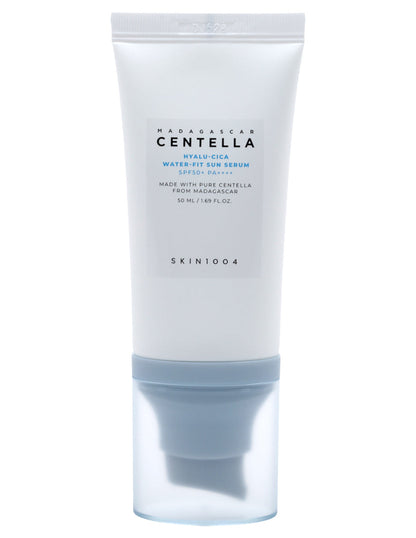 Suero Protector solar Water-Fit con ácido hialurónico Centella de Madagascar SPF 50+ PA++++ SKIN1004