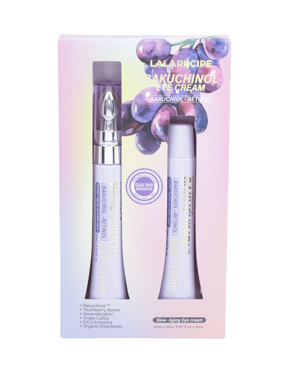 Crema para ojos de Bakuchinol + retinol Lalarecipe