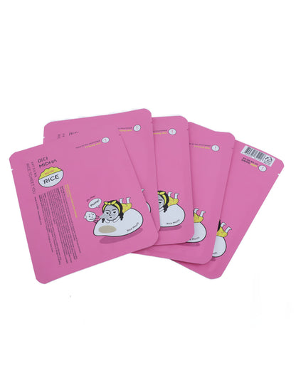 Mascarillas nutritivas y reafirmantes de leche de arroz de Midha