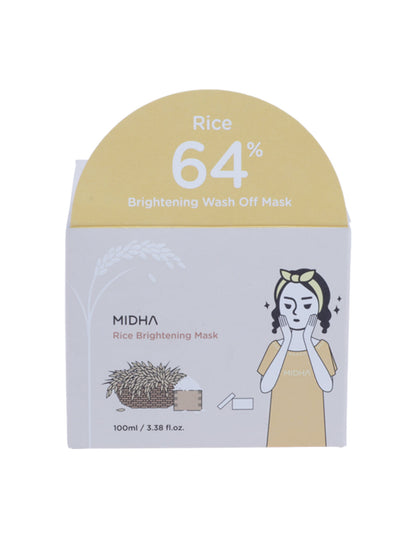Mascarilla iluminadora de arroz de Midha