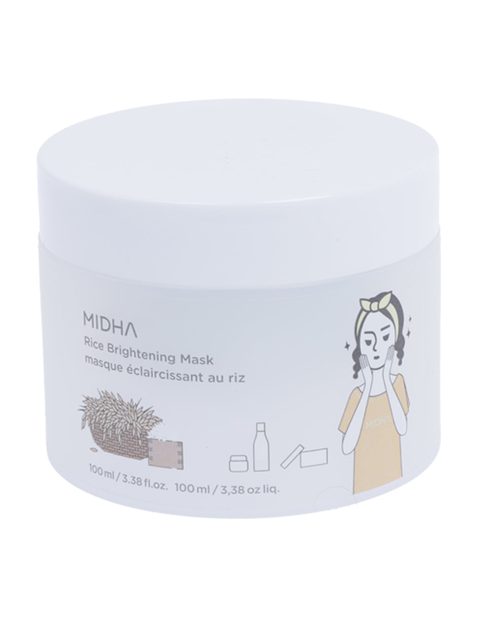 Mascarilla iluminadora de arroz de Midha