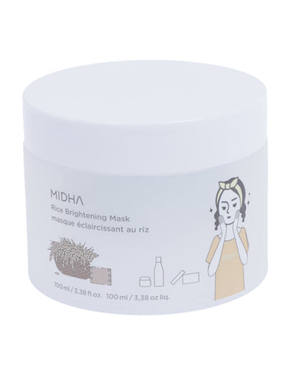 Mascarilla iluminadora de arroz de Midha
