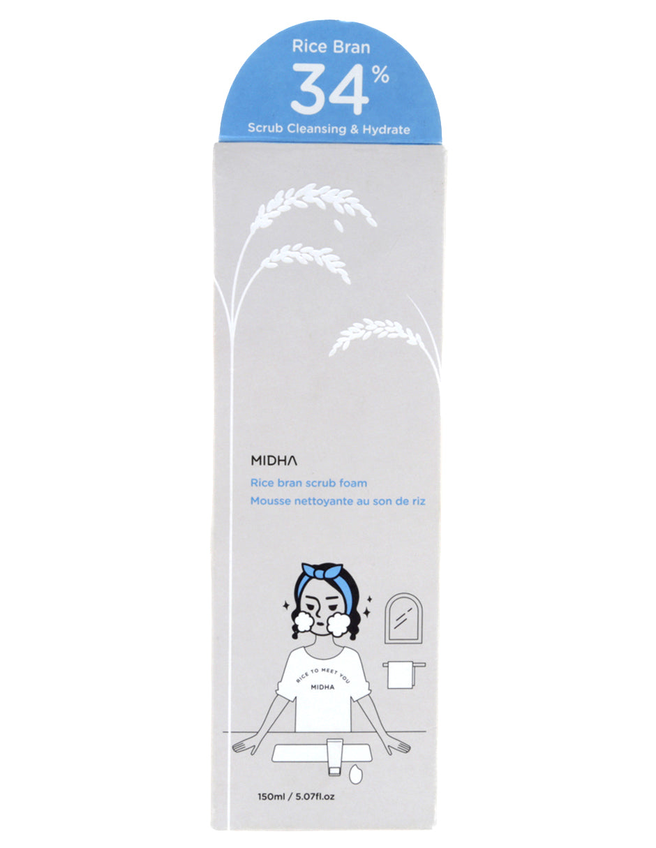 Exfoliante a base de arroz de Midha