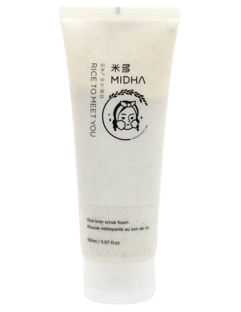 Exfoliante a base de arroz de Midha
