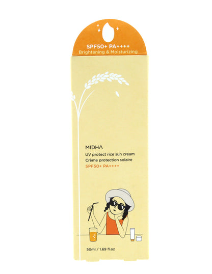 Crema protector solar con extracto de arroz de Midha