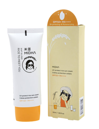 Crema protector solar con extracto de arroz de Midha