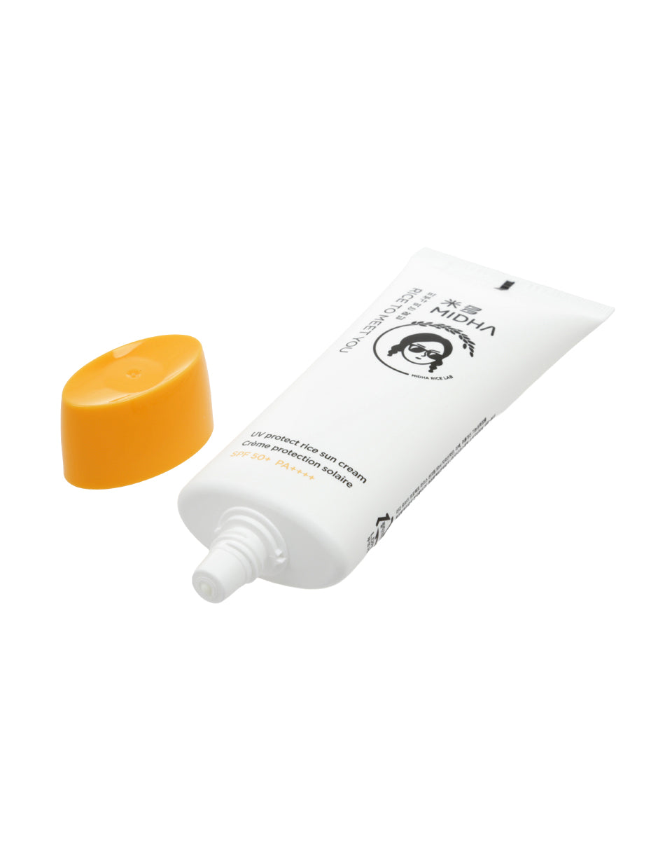 Crema protector solar con extracto de arroz de Midha
