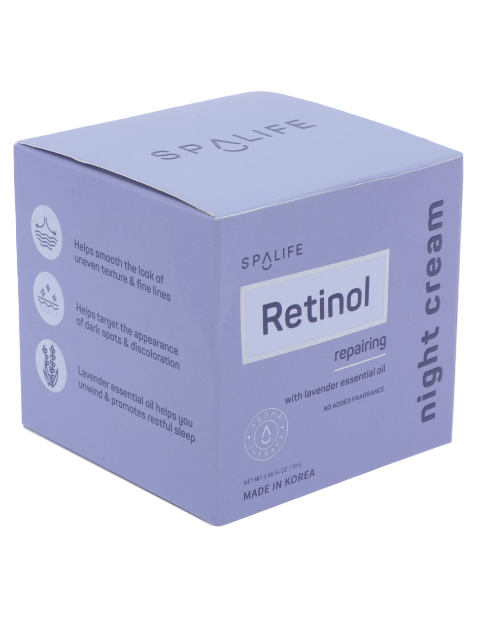 Crema nocturna con retinol de Spa life