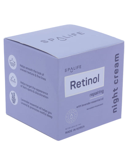 Crema nocturna con retinol de Spa life