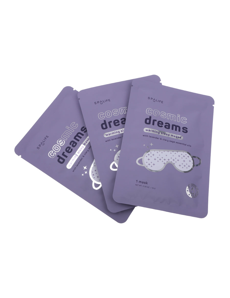 Mascarillas Calentadoras para Dormir Sueños Cósmicos 3 piezas