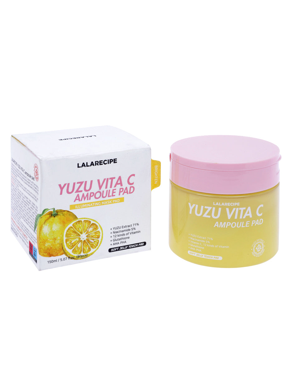 Pads faciales de Yuzu y Vita C de Lalarecipe