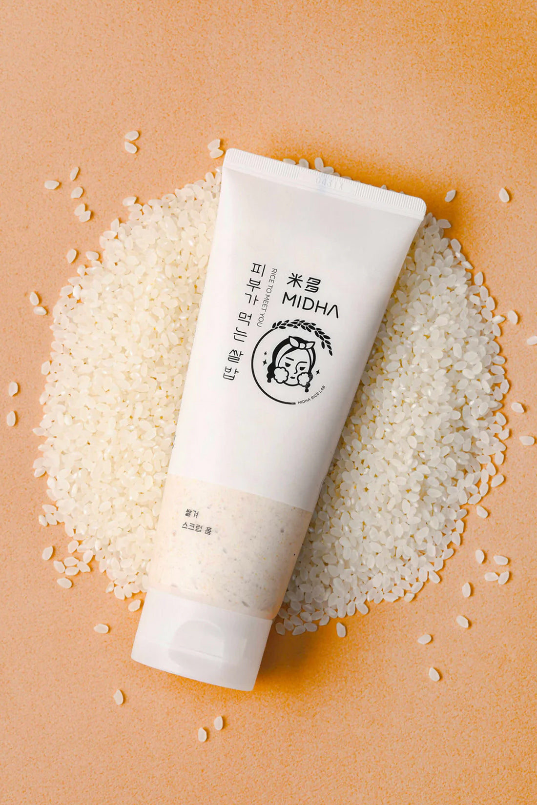 Exfoliante de arroz Midha