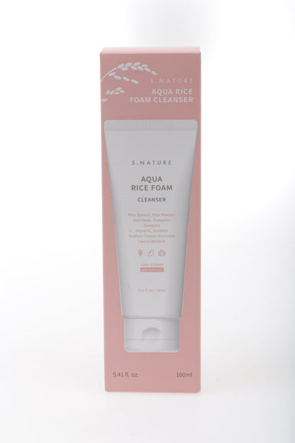 Limpiador Facial Espumoso de Arroz Aqua S. NATURE