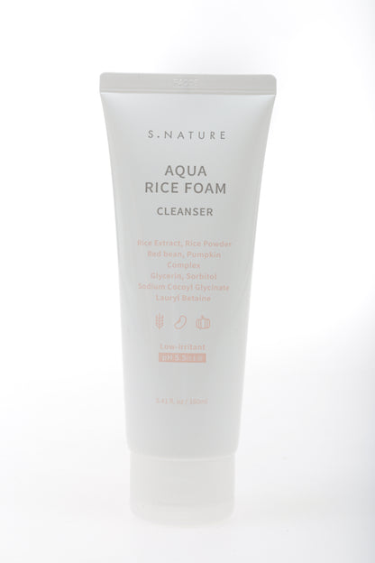 Limpiador Facial Espumoso de Arroz Aqua S. NATURE