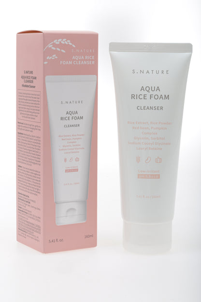 Limpiador Facial Espumoso de Arroz Aqua S. NATURE