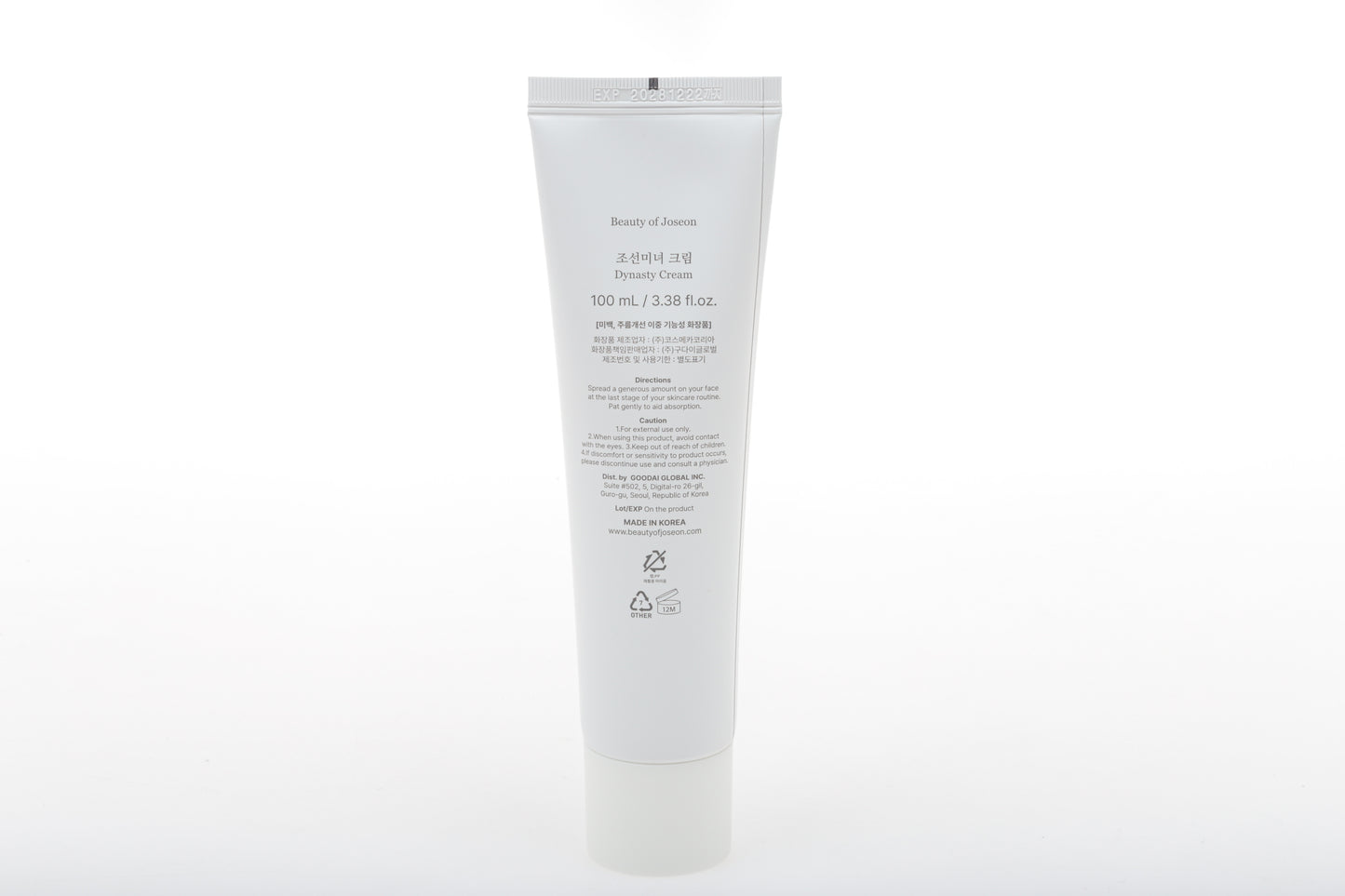 Crema Dinasty hidratante con arroz 100ml BEAUTY OF JOSEON