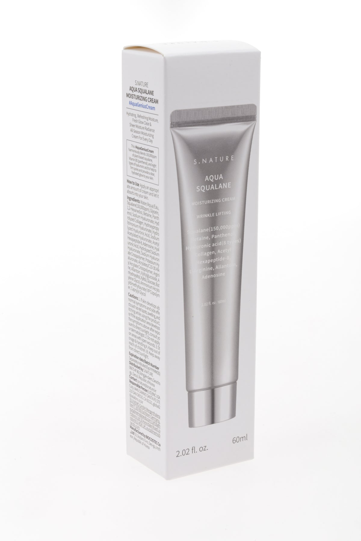Crema Hidratante Aqua con Escualano S. NATURE