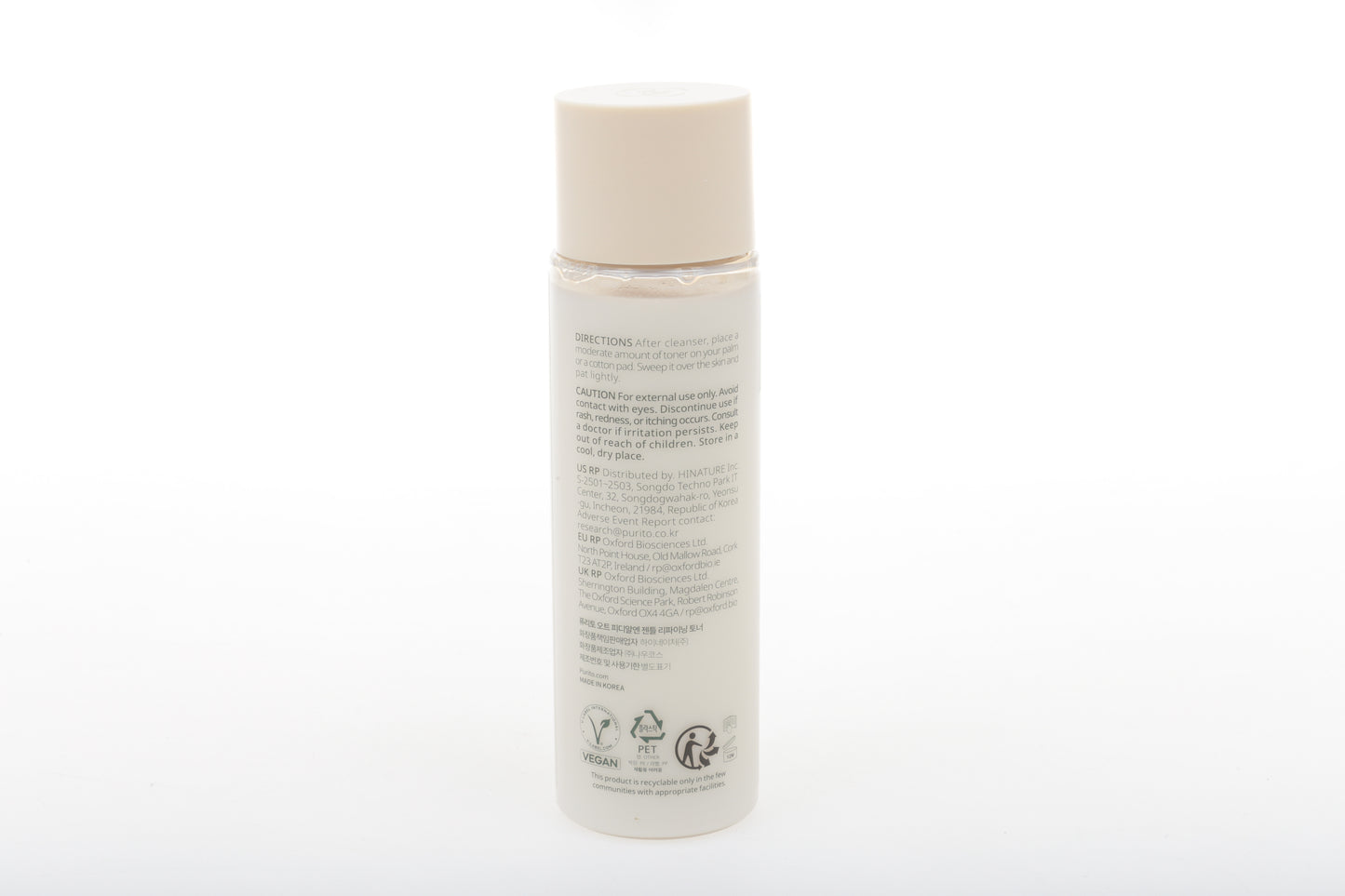 Tónico exfoliante con PDRN de Avena PURITO SEOUL